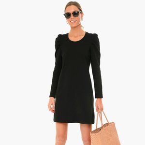 Black Pomander Place Collins Puff Sleeve Mini Dress